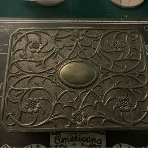 Godinger vintage silver plated jewelry case